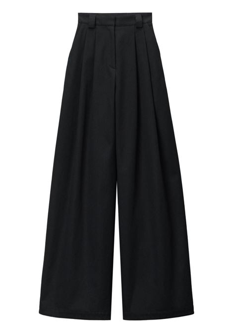 Pantaloni a gamba ampia in nero Alexander Wang - donna